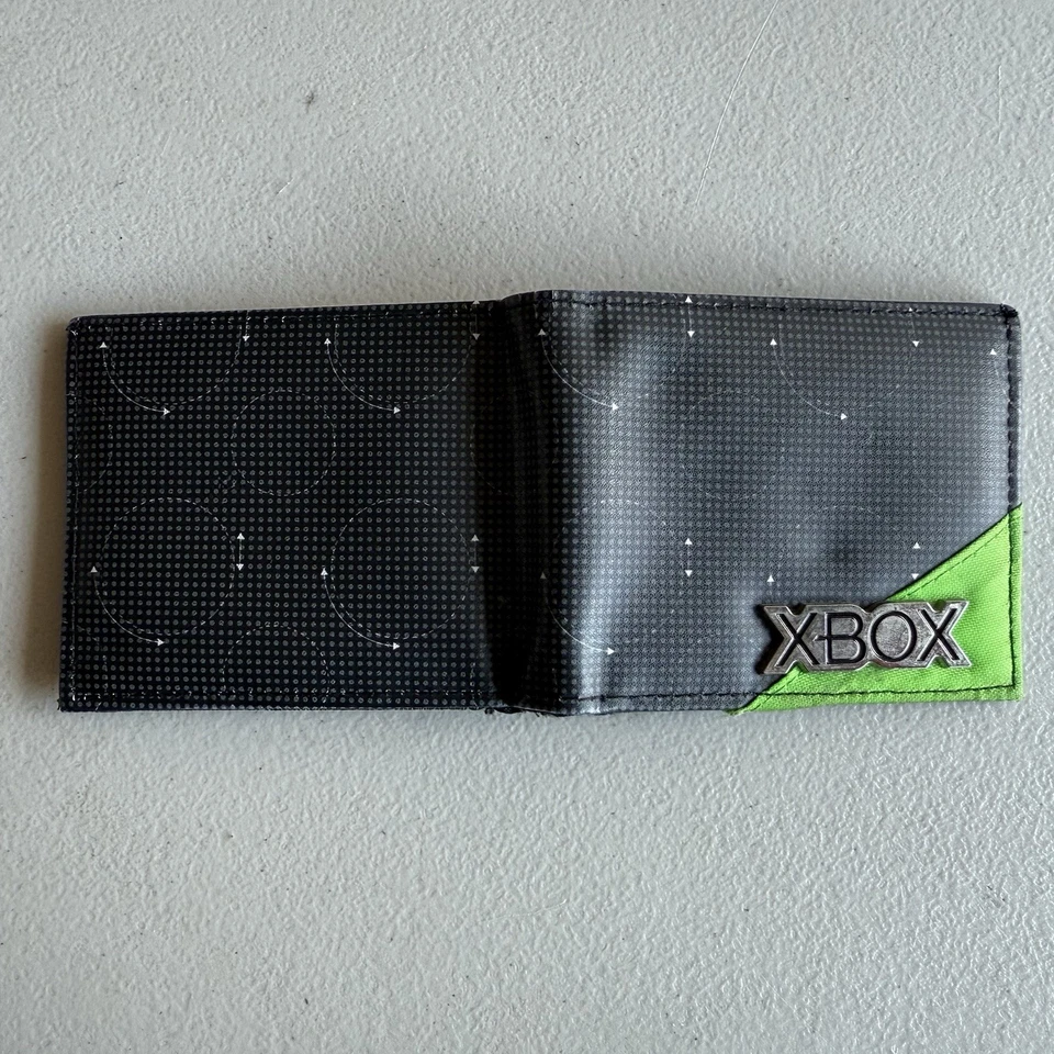 Xbox Embossed Print Bi-Fold Wallet Green Black - Image 3 of 4