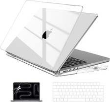 Luxury Transparent MacBook Pro 14" Case with Keyboard Cover  Screen Protector