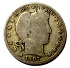 1907 Barber Half Dollar GOOD TO VERY GOOD
