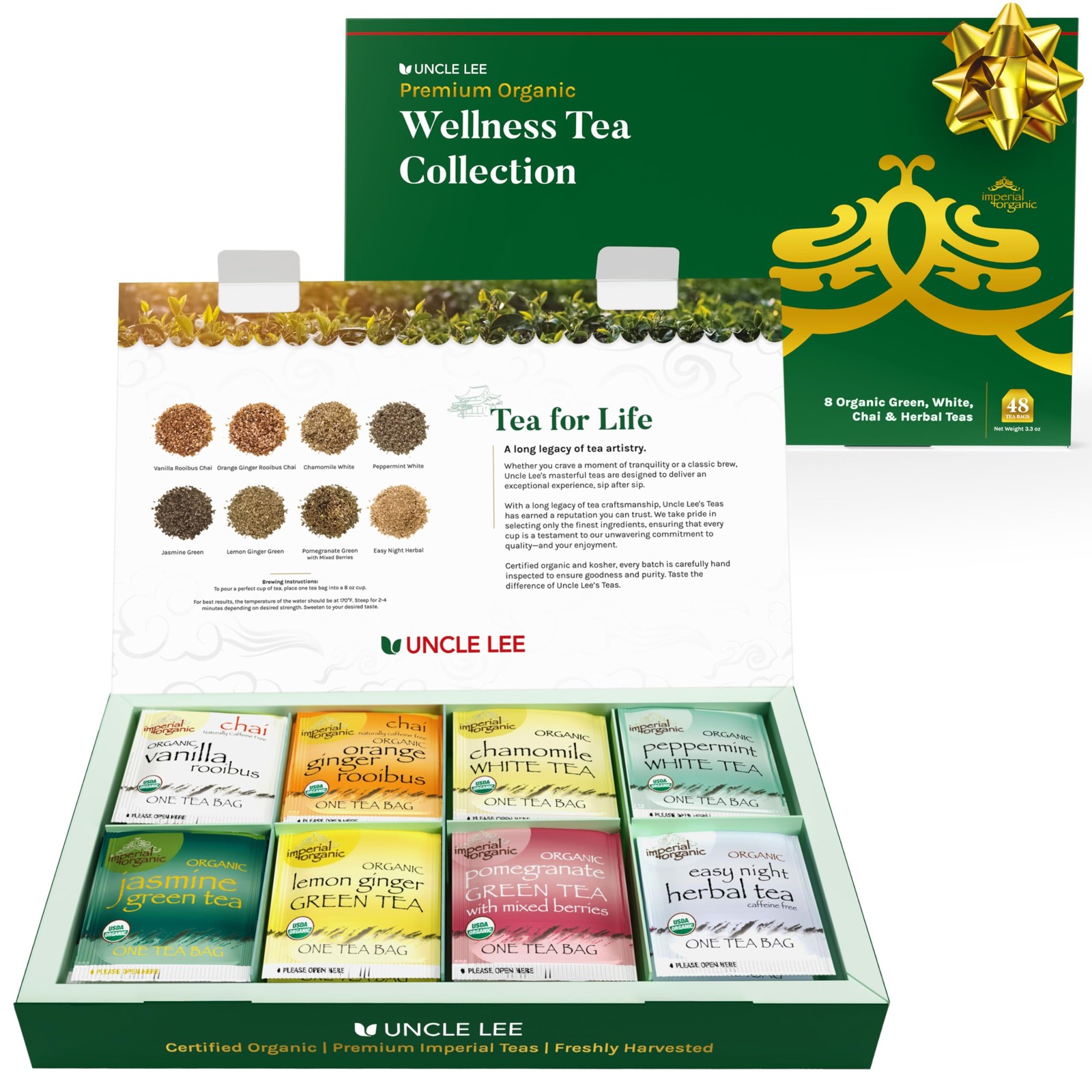 Variety Gift Set &ndash; Wellness Collection With 8 Teas (6...