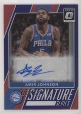 2017-18 Panini Donruss Optic Signature Series Purple Prizm Amir Johnson Auto 0c2