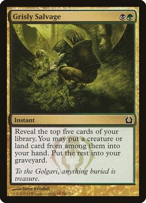 MTG - Grisly Salvage - Return to Ravnica - X1 - (NM) -