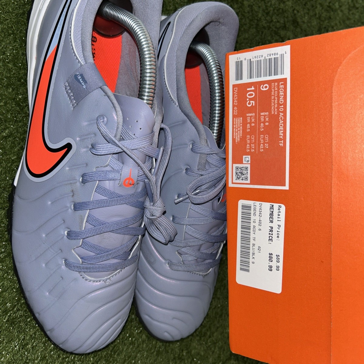 NIKE TIEMPO LEGEND 10 AcademyTF Blue Eclipse/Black | eBay