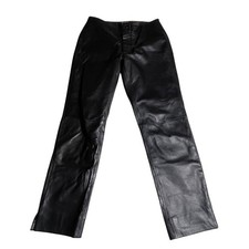 Pelle Studio Wilsons Leather Pants Black Straight Leg High Waisted Womens Size 4