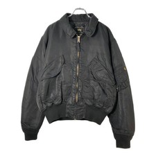00 Alpha Industries Cwu-45/P Flight Jacket Military Black Men'S X-Large Used