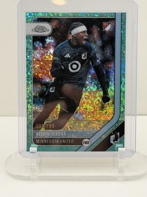 Topps Chrome MLS 2025 Kelvin Yeboah Minnesota United Serial Number 001/199