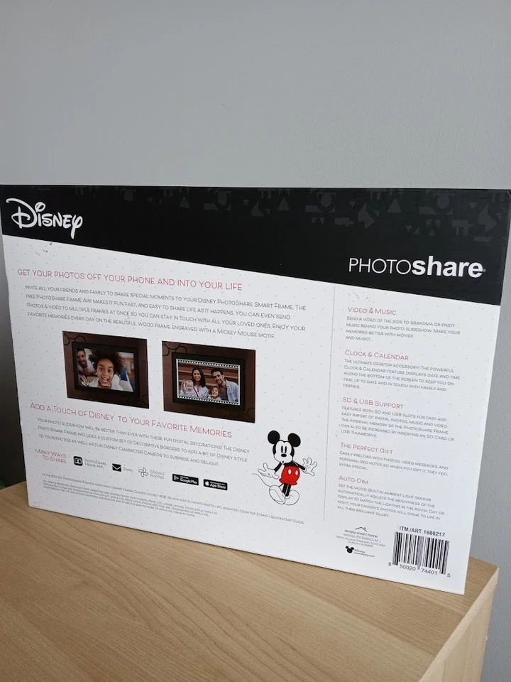 Disney Classic Mickey Mouse Photoshare 10.1 WiFi Digital Photo Frame Send Photo - Image 2 of 4