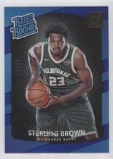 2017 Panini Donruss Rated Rookies Holo Blue Laser 16/49 Sterling Brown #165 1vy
