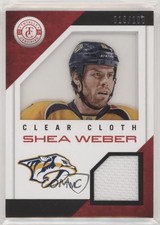 2013 Totally Certified Clear Cloth Jerseys Red 18/100 Shea Weber #CL-SW HOF 3ob