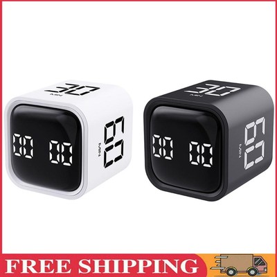 Cube Timer Gravity Sensor Flip Timer 5/10/30/60 Minute Settings for Yoga Workout