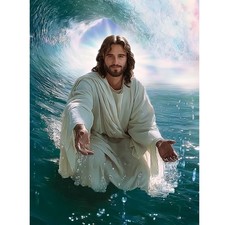 TOPCLTV Jesus Diamond Art Kits for Adults Beginners,Religious HS001-1