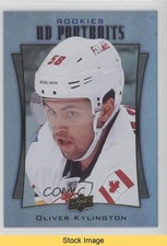 2016 Upper Deck UD Portraits Rookie Rainbow Green Foil Oliver Kylington READ 7l6