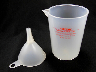 Scunci Handheld Steamer SS-1000 Replacement Measuring Cup and Funnel - Looks New