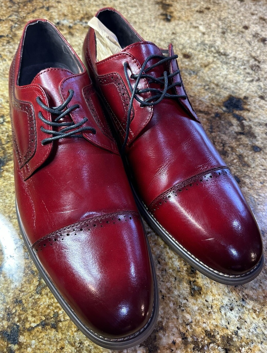 Cranberry Stacy Adams Stacy Adams Savion Plain Toe Velour Slip On Party Shoes  main image 3