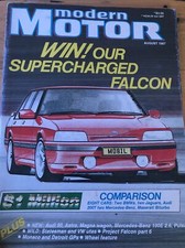 Motor Car magazine AUG 1987 90 ASTRA MAGNA 190E PULSAR STATESMAN Xj6 735i 300e