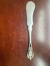 LUNT 925 STERLING SILVER "MONTICELLO" FLAT HANDLE BUTTER SPREADER, 6 AVAILABLE