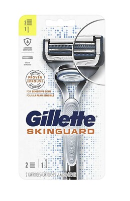    Gillette SkinGuard Men's Razor and Razor Blades Handle with 2 Refills   