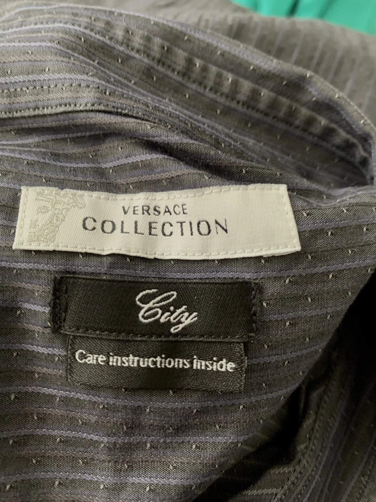 Camicia elegante uomo VERSACE COLLECTION CITY 100% COTONE taglia 44 US L XL