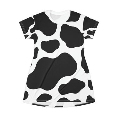 cow print shirt dress Kali Cow Print Mini Dress or Tunic