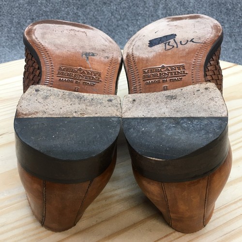 Mercanti Fiorentini Zapatos Para Hombres 8 M Mocasines Sin Cordones Cuero Marrón Hecho en Italia - Imagen 12 de 20