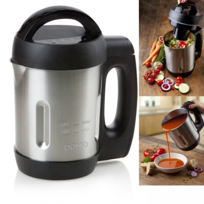 DOMO Suppenzubereiter Suppenbereiter Smoothiebereiter Suppenkocher 6 Programme 1Liter