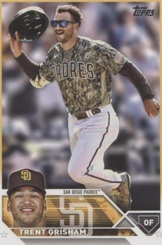 2020 topps series 1 trent grisham 1985 silver pack mojo refractor