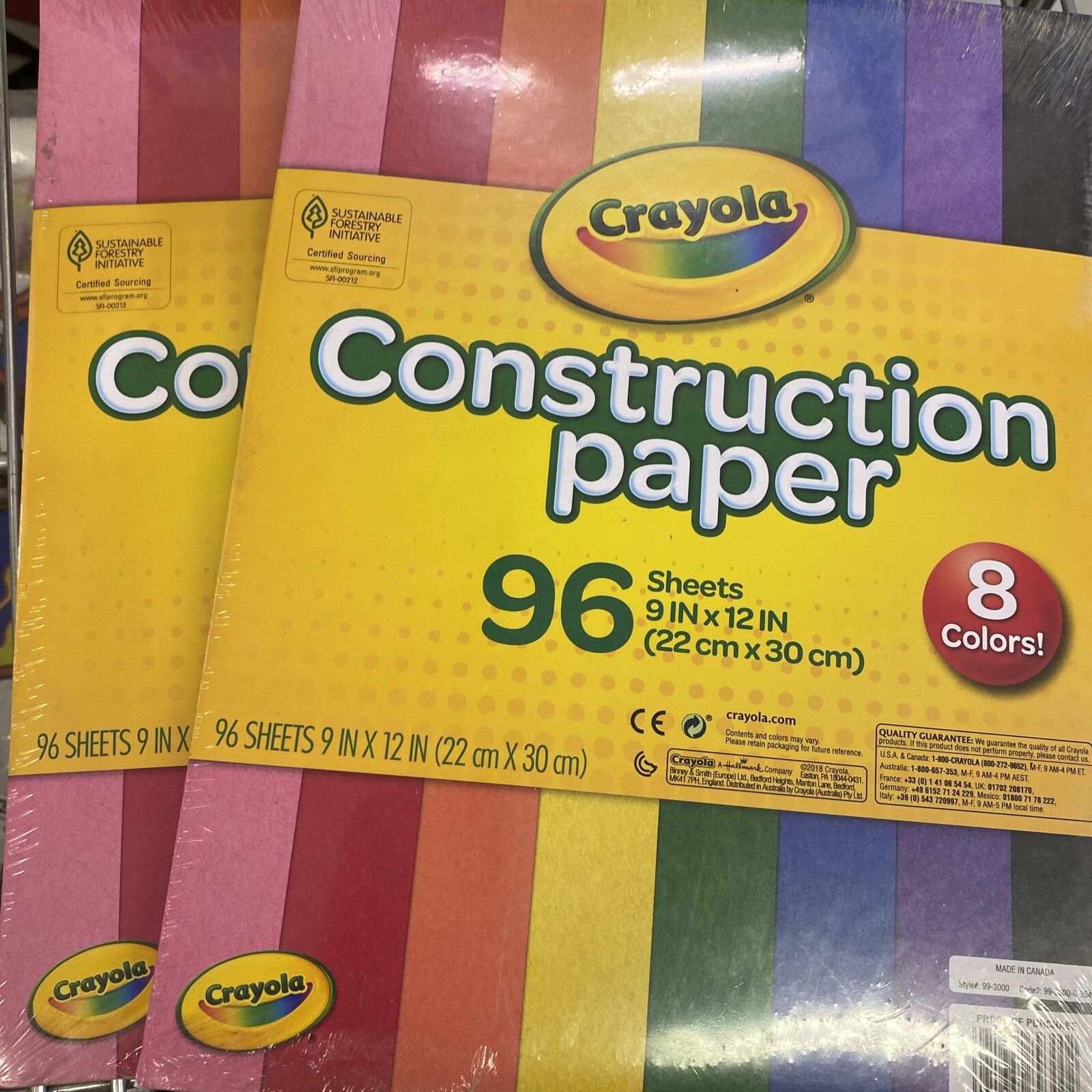 2 Pack: Crayola Construction Paper & Artskills Glitter Paper Combo Pads  - E13E