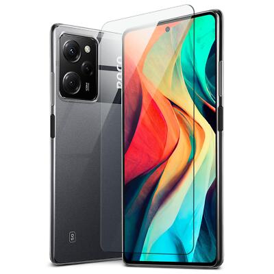 Handy Hülle für Xiaomi Poco X5 Pro 5G Silikon Case Schutz Bumper mit Panzerfolie