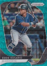 2020 PANINI PRIZM TEAL WAVE PARALLEL - EDDIE ROSARIO #7 MINNESOTA TWINS
