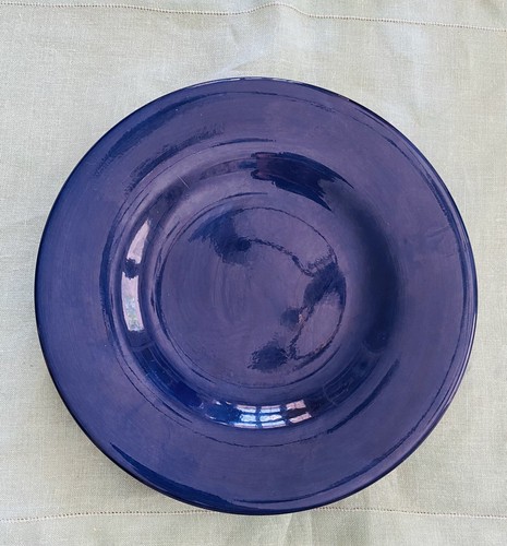 Set Of 2 Cobalt Blue Salad Dessert Plates Hausenware 8 3/4” - Picture 3 of 10