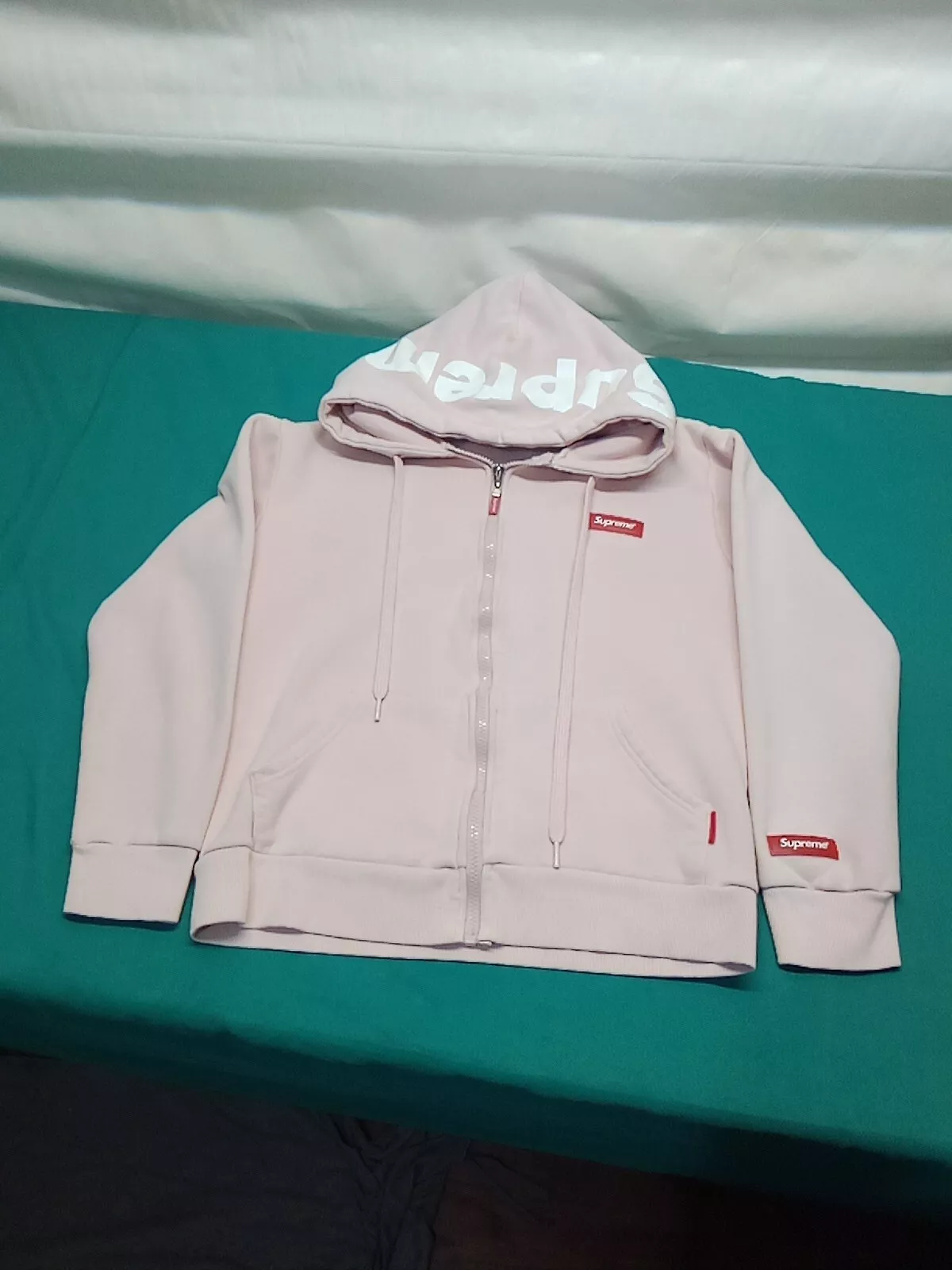 Sweat à capuche rose suprême grande taille