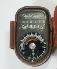 Vintage Weston Master II 2 Universal Exposure Light Meter 735 w/ Leather Case