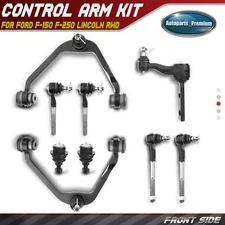 9Pcs Front Control Arm & Ball Joint Tie Rod End for Ford F-150 F-250 Lincoln RWD