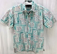 Ono Shirt Liberty House Mens Vintage Aloha Shirt Green Flower Short Sleeve B67
