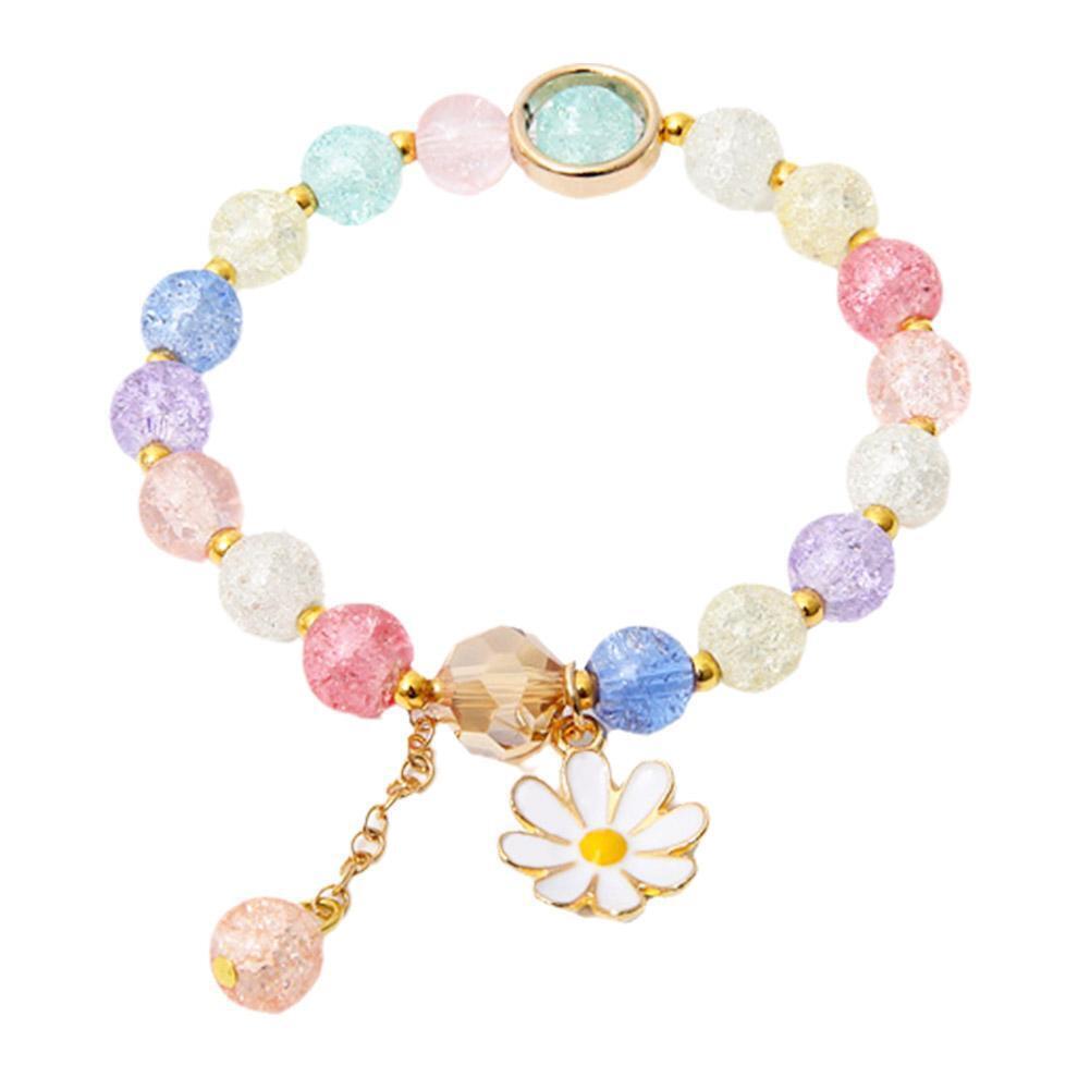 Korean Crystal Bracelet Daisy Bracelet Beads Cute Girly