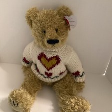 TY Heartly The Teddy Bear From Attic Treasures Collection - 1993 Vintage - Tag