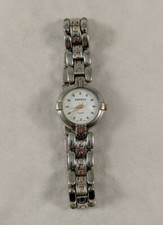 Geneva Quartz Women's Watch 20mm Japan Movement Silver Finish Band Casual Dressy