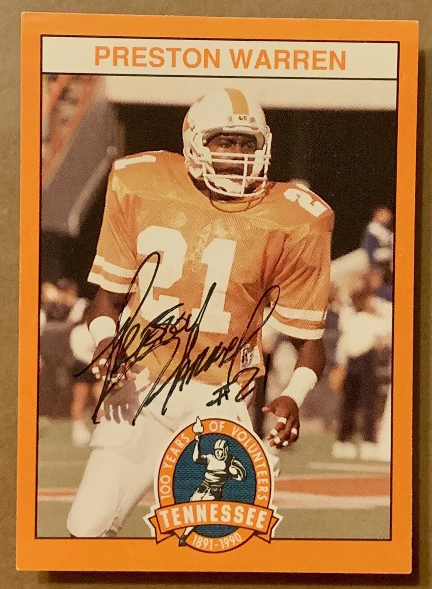 Preston Warren - Signed / Autographed - Tennessee Vols Football