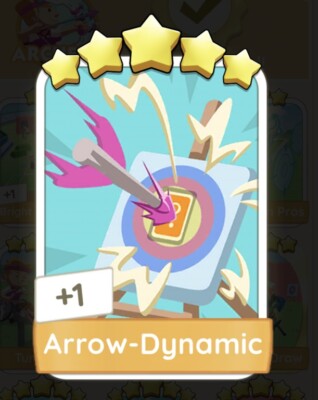 Monopoly Go! 5 Star Sticker: Arrow-Dynamic (READ DESCRIPTION)