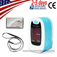 US ship Pulse Oximeter Fingertip,Blood Oxygen Finger Meter Heart Rate,LED,Rope
