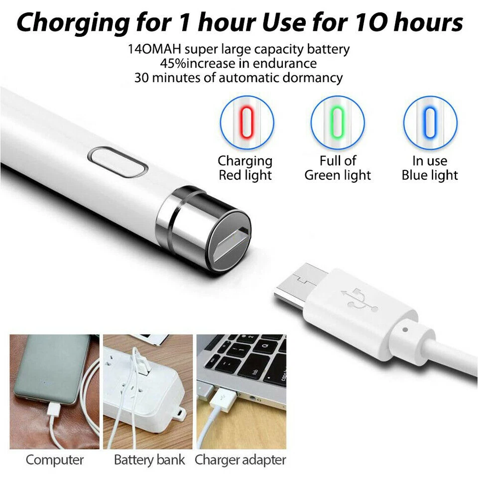 Stylus Pen Pencil Für Apple ipad Android Samsung Tablet Digital Universal Stift - Bild 4 von 4