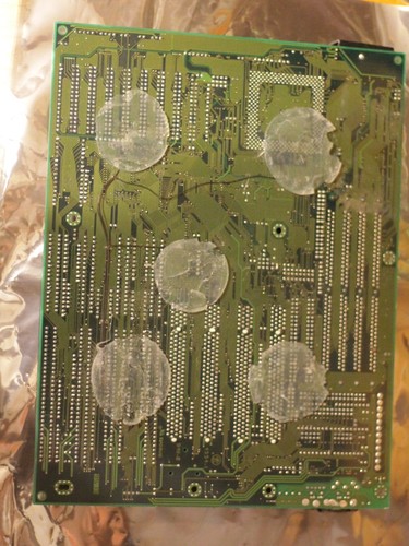 Placa madre Socket 5 AT AMI APOLLO 728 MG9148 PCI ISA EDO funcionando - Imagen 10 de 10