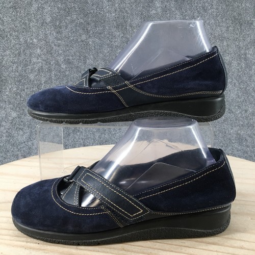 Aerosoles Shoes Womens 8 M Butterscotch Mary Jane Flats Comfort Blue Slip On - Picture 2 of 16