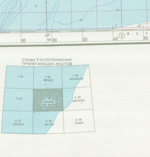 Russian Soviet Military Topographic Maps - CANARY ISLANDS (Spain), 1:1M, ed.1986 - Picture 3 of 4