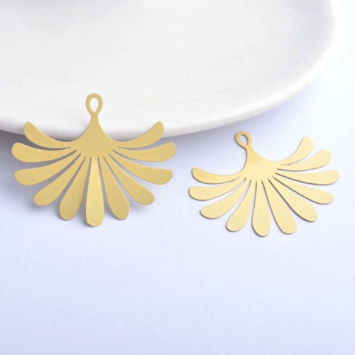 Plumeros 2/10 x 35 mm - Dijes para pendientes de filigrana - Imagen 3 de 20