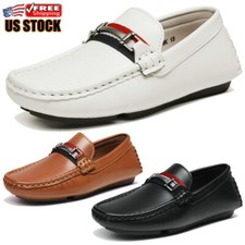 Boys Kids Toddlers Slip On Loafers Shoes Comfort Formal Dress Shoes