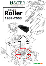 Genuine HAYTER Harrier 41 BBC mdl 319R sn 001001-099999- REAR ROLLER - 239065