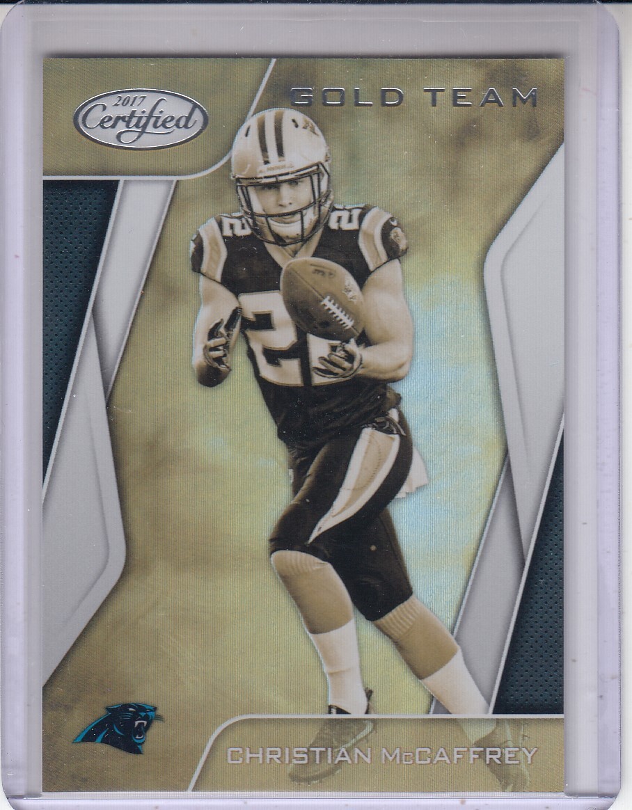 CHRISTIAN MCCAFFREY 2017 Panini Certified Gold Team #17 GTCM Panthers