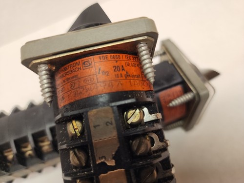 Starkstrom Gummersbach VDE 0660 Cam operated Switch 20A 500V Free Shipping - Picture 4 of 11