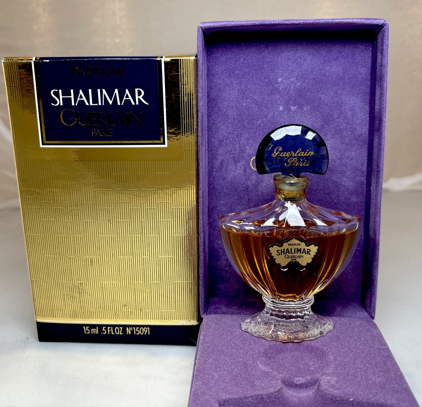 Vintage Guerlain Paris Shalimar 1/2 oz France Parfum | eBay